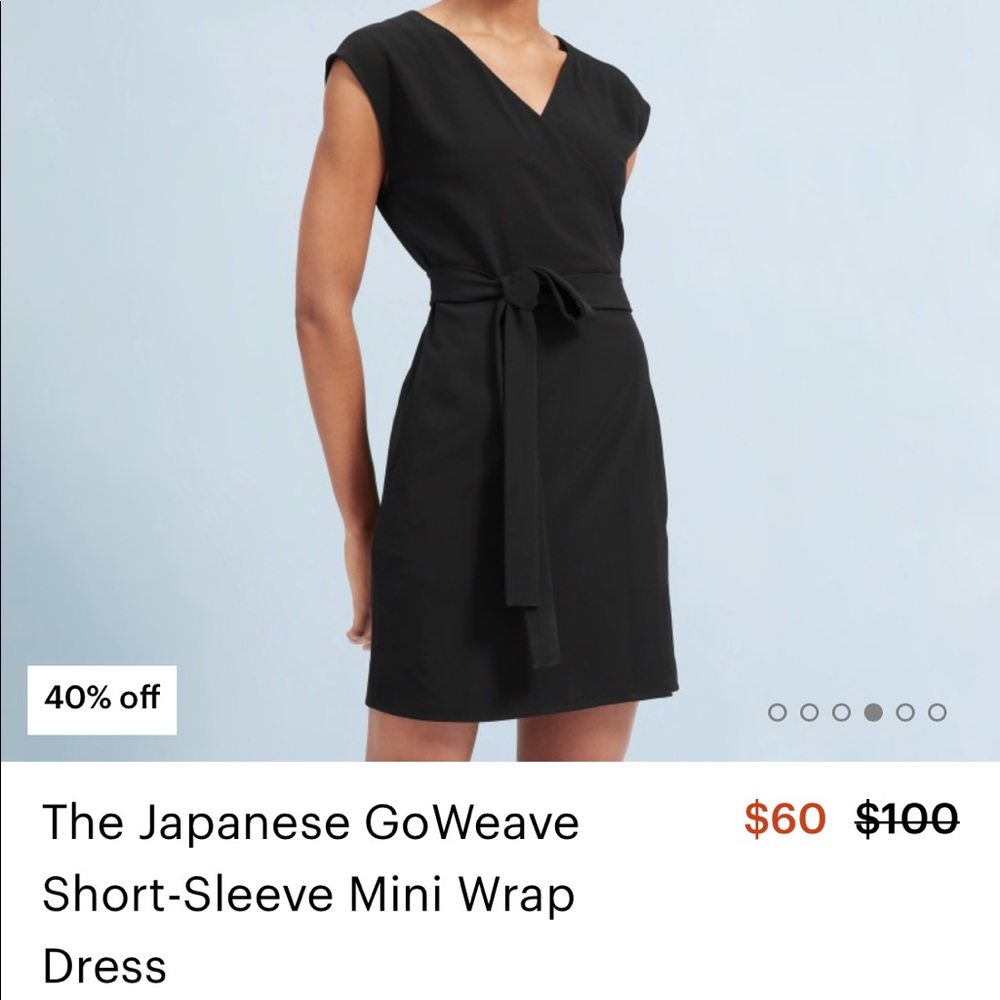 Everlane GoWeave Blue Wrap Dress